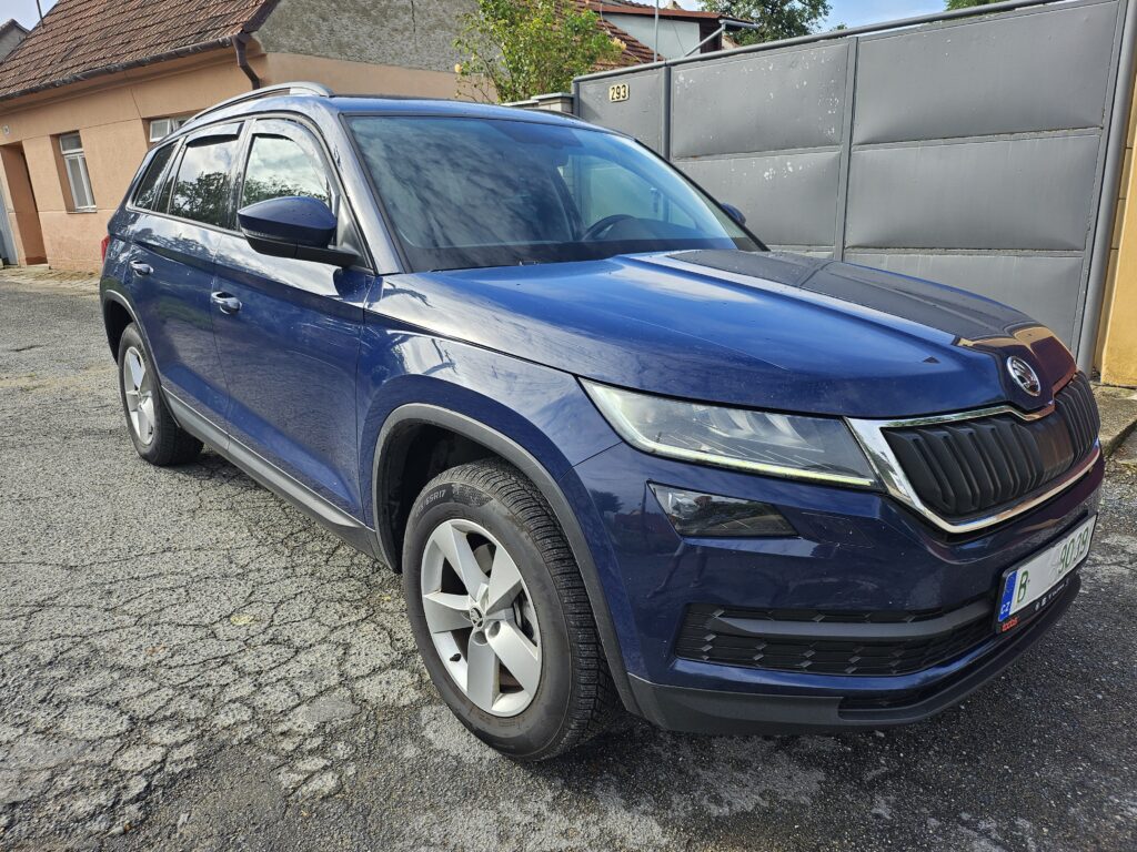 Modrá Škoda Kodiaq z nabídky Autopůjčovny Bučovice