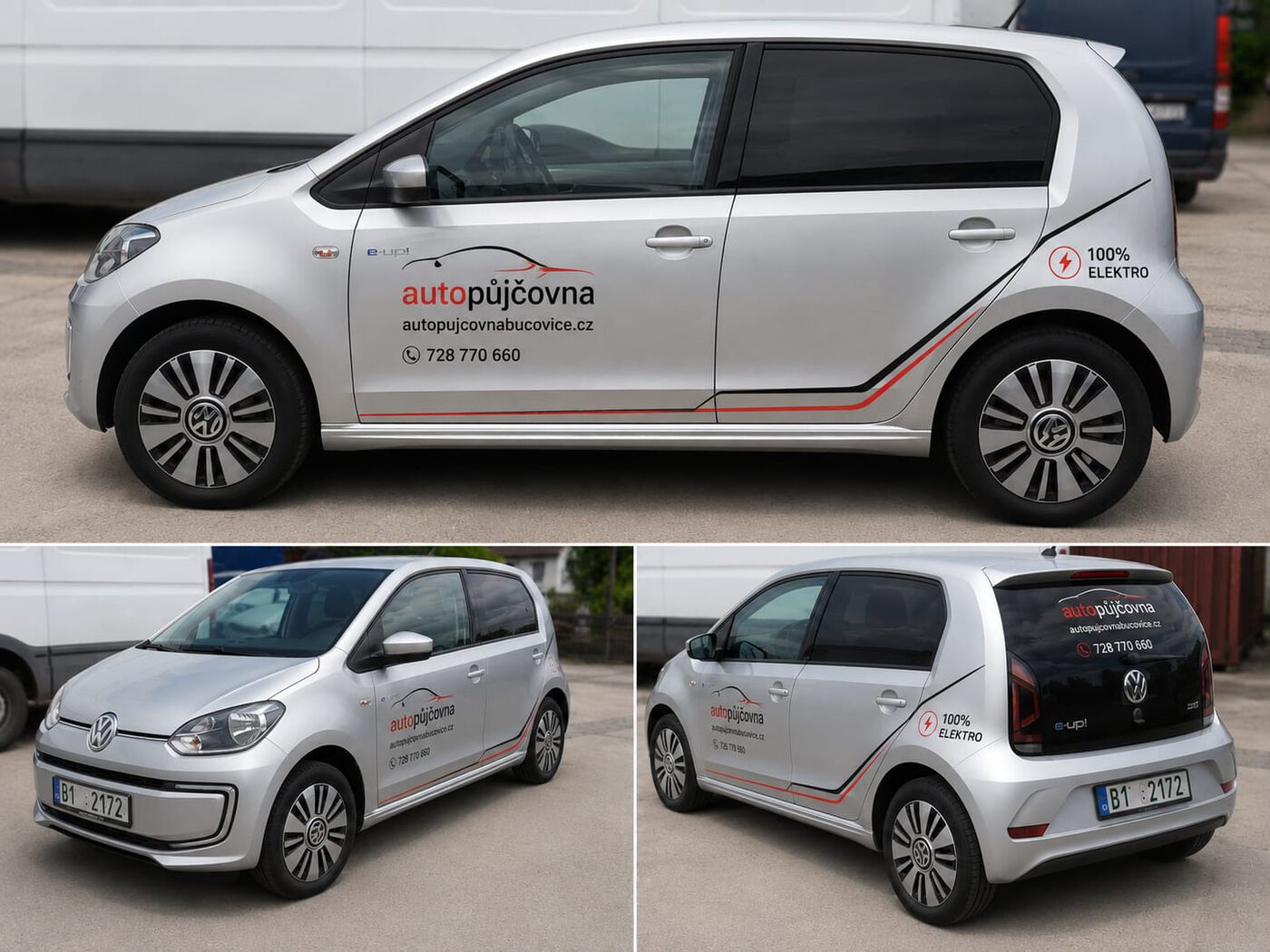 Elektrický Volkswagen Up z nabídky Autopůjčovny Bučovice